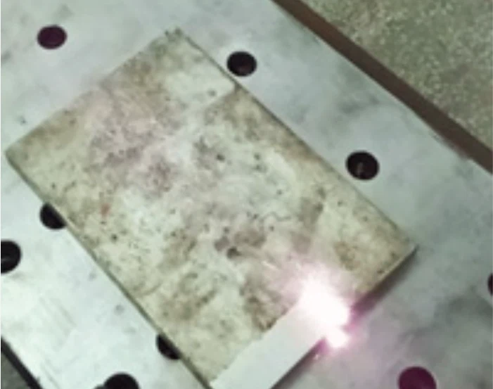 Laser Oil Stain Removal